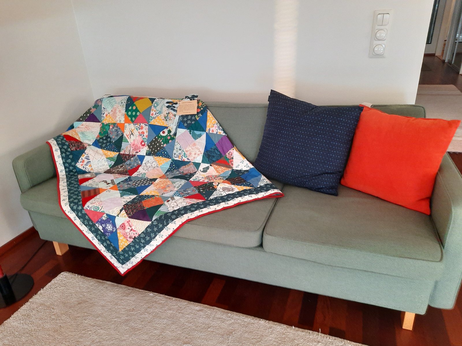 Quilt sent to Finland