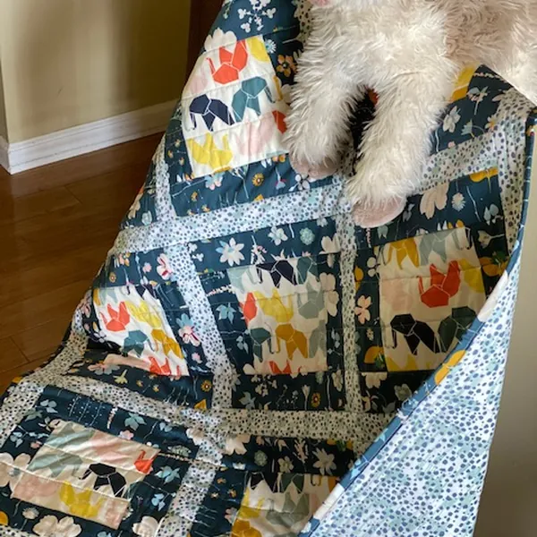 Baby Quilt - Large Elephant