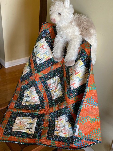 Quilt Sent to Paris - Giraffes